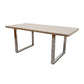 Freya Dining Table Solid Light Pine Wood 1.8m