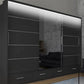 Sycylia Sliding Wardrobe With Mirror In Three Different Sizes