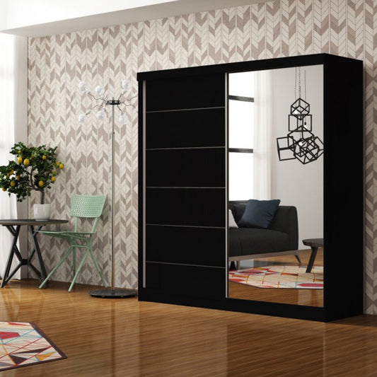 Two Door Infinity Sliding Wardrobe With Mirror