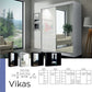 Vikas 2 Door Sliding Wardrobe With Long Mirrored Door