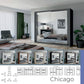 Chicago 2 Door Sliding Wardrobe With Mirror